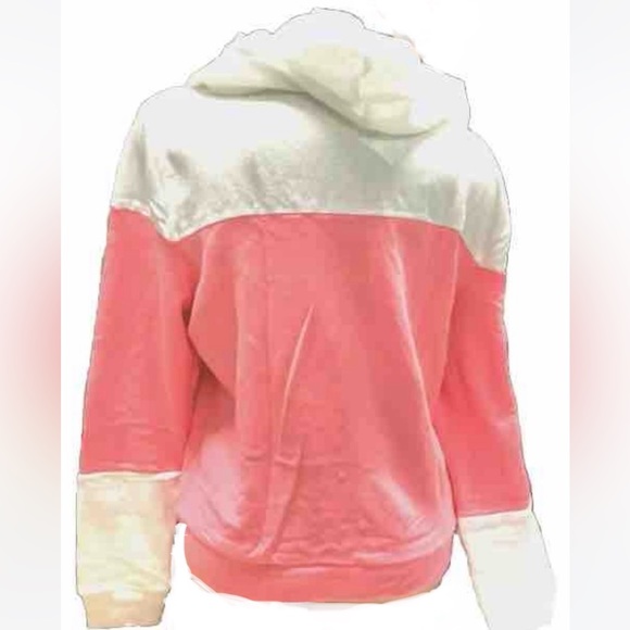 Vs Victorias Secret Pink Perfect Full Zip Hoodie Sweater Jacket Top Coral XS - Picture 3 of 4